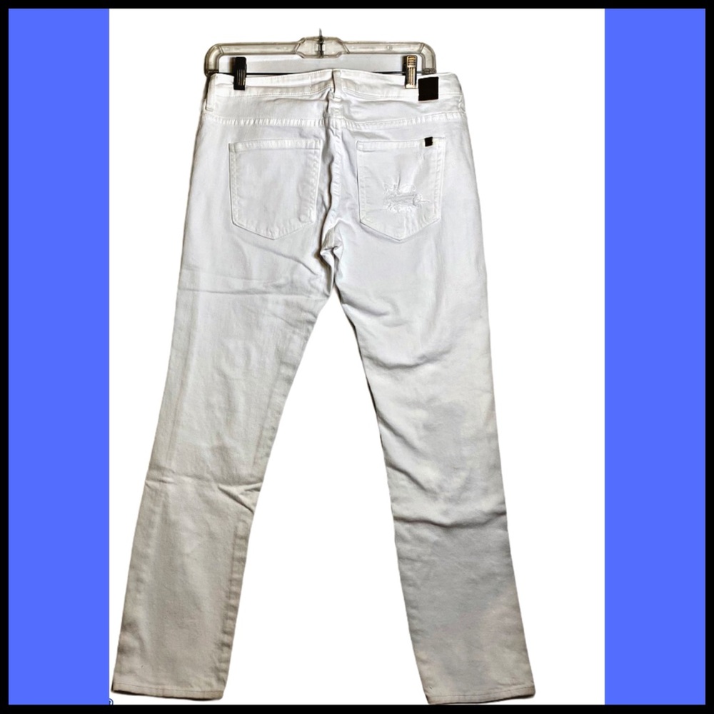 NWT HIDDEN JEANS DISTRESSED WHITE BOYFRIEND SLIM - Picture 3 of 7